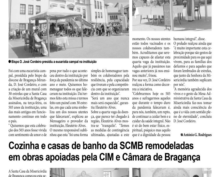 Notícia Mensageiro de Bragança