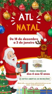 Cartaz de Atividades de Tempos Livres Cinderela para as férias de Natal 2024